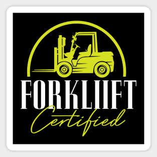 Forklift Certified Magnet